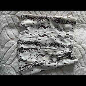 Ruby & Jenna Snakeskin Tie Up Skirt